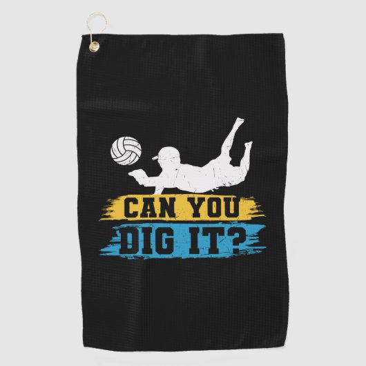 Volleyball Player | Can You Dig It Golfhanddoek (Voorkant)