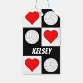Volleyball Player Custom Name of Text Gift Label Cadeaulabel (Voorkant)