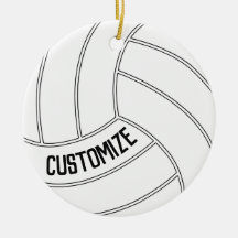 Volleyball Player Custom Name of Text Kerstmis