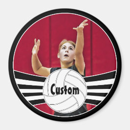 Volleyball Player Custom Photo & Name Magnet