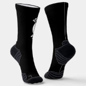 Volleyball Player Custom Team Name & Number Sports Sokken (Gebogen)