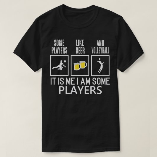 Volleyball Player drink volleyball Funny Gift T-shirt (Design voorkant)