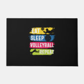 Volleyball Player | Eat Sleep Volleyball Repeat Deurmat (Voorkant)