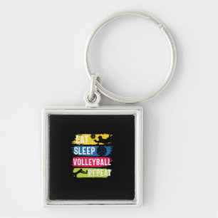 Volleyball Player Eat Sleep Volleyball Repeat Sleutelhanger