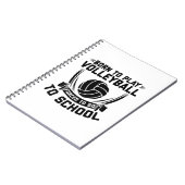 Volleyball Player-Gezegden | Team Coach Sport Gift Notitieboek (Linkerzijde)