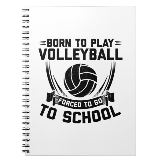 Volleyball Player-Gezegden | Team Coach Sport Gift Notitieboek (Voorkant)