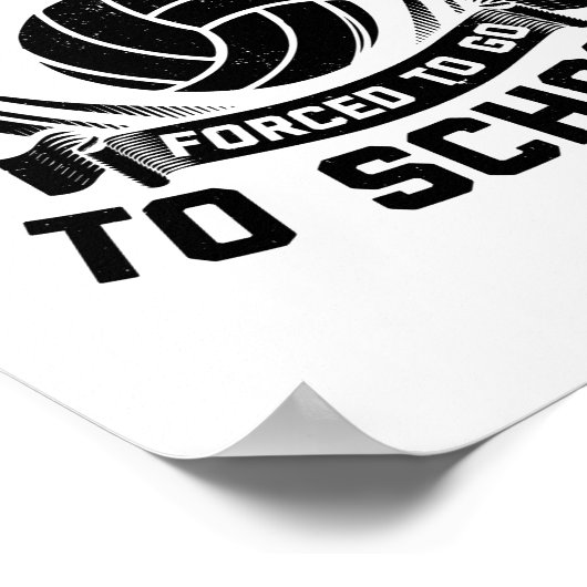 Volleyball Player-Gezegden | Team Coach Sport Gift Poster (Hoek)