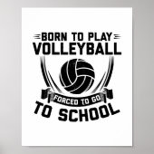 Volleyball Player-Gezegden | Team Coach Sport Gift Poster (Voorkant)