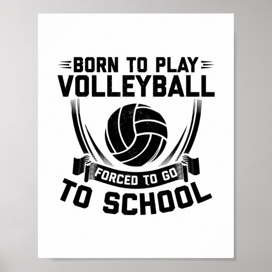 Volleyball Player-Gezegden | Team Coach Sport Gift Poster (Voorkant)