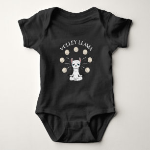 Volleyball Player Girl Llama Lover Daughter Romper