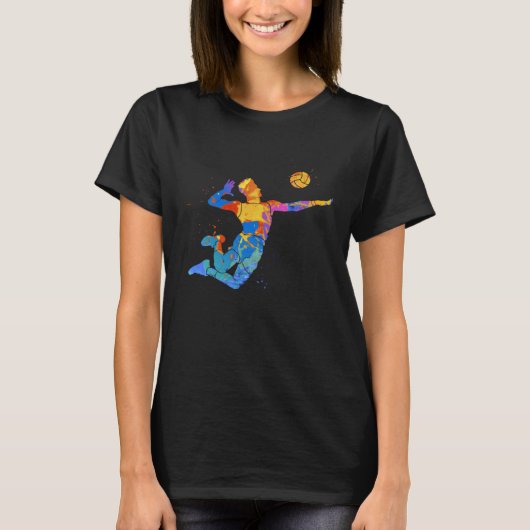 Volleyball Player Graphic  Sport Volley Clothing T-shirt (Voorkant)