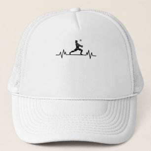 Volleyball Player Heartbeat Beach Funny Sport Gift Trucker Pet