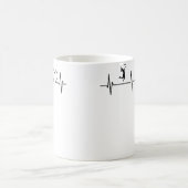 Volleyball Player Heartbeat Volleyball Team Volley Koffiemok (Center)