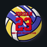 Volleyball Player Number School Sports Team Pin Ronde Button 7,6 Cm<br><div class="desc">Een perfecte pin voor sportfans,  sporters,  spelers,  trainers of kapitein van het honkbalteam. Je kunt de formulering aanpassen aan elke evenement met dit sportthema,  of het nu gaat om verjaardagen,  kampioenschappen of winnende feestdagen.</div>