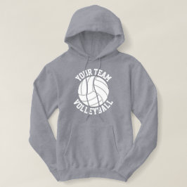 Volleyball Player of Coach Custom Team Name Sports Hoodie