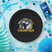 Volleyball Player | Practice Like A Champion Papieren Bordje (Feest)