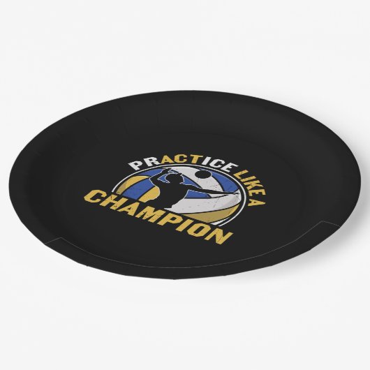 Volleyball Player | Practice Like A Champion Papieren Bordje (Gekanteld)