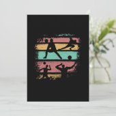 Volleyball Player Retro  Kaart (Staand voorkant)