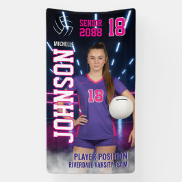 Volleyball Player Senior Night Customized Photo Spandoek