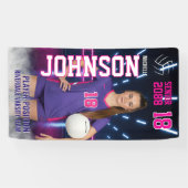 Volleyball Player Senior Night Customized Photo Spandoek (Horizontaal)