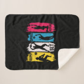 Volleyball Player | Set Spike Repeat Sherpa Deken (Voorkant (horizontaal))