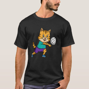 Volleyball Player Spike Net Cat Whisperer T-shirt
