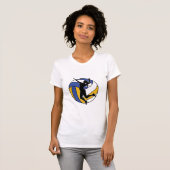 Volleyball Player Spike Silhouette Athletic Sports T-shirt (Voorkant volledig)
