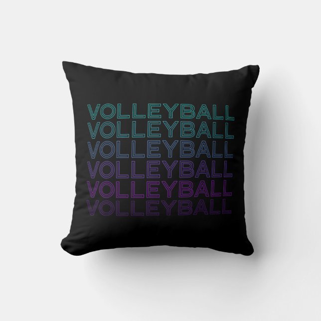 Volleyball Player Team Coach Trainer Retro  Kussen (Voorkant)