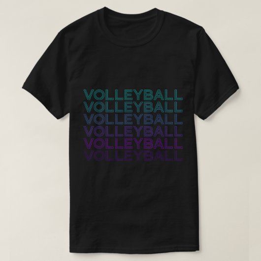 Volleyball Player Team Coach Trainer Retro T-shirt (Design voorkant)