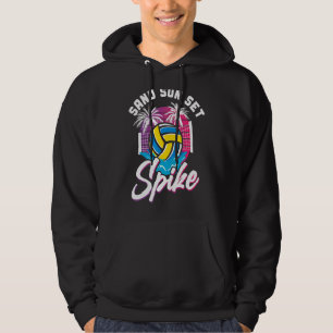 Volleyball Player Team Retro 90s zand Hoodie
