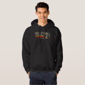 Volleyball Player Team Retro  Volleyball Hoodie (Voorkant volledig)