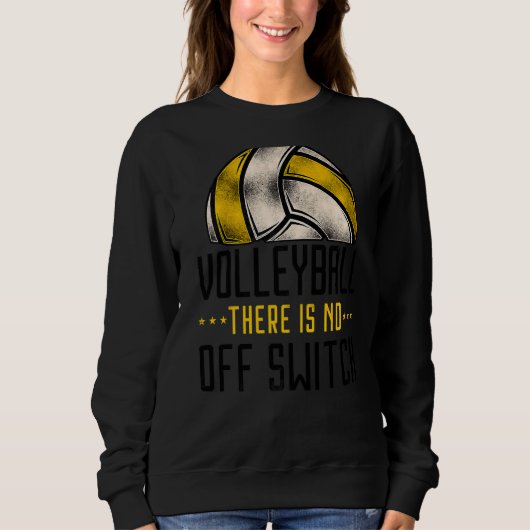 Volleyball Player Team Volleyball Er is Trui (Voorkant)