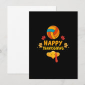 Volleyball Player Turkey Funny Thanksgiving Day Kaart (Voorkant / Achterkant)