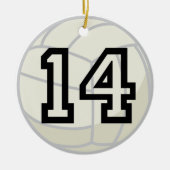 Volleyball Player Uniform Number 14 Ornament (Voorkant)