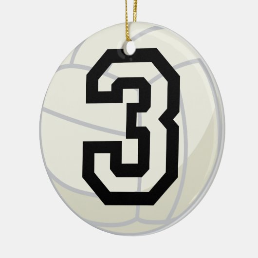 Volleyball Player Uniform nummer 3 Ornament (Links)