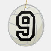 Volleyball Player Uniform nummer 9 Ornament (Links)