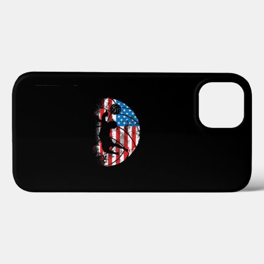 Volleyball player USA flag Case-Mate iPhone Case (Achterkant (horizontaal))