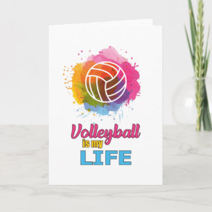Volleyball Player Volleyball Beach Team Gift Idee Kaart