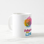 Volleyball Player Volleyball Beach Team Gift Idee Koffiemok (Voorkant links)