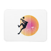 Volleyball Player Volleyball Magneet (Horizontaal)