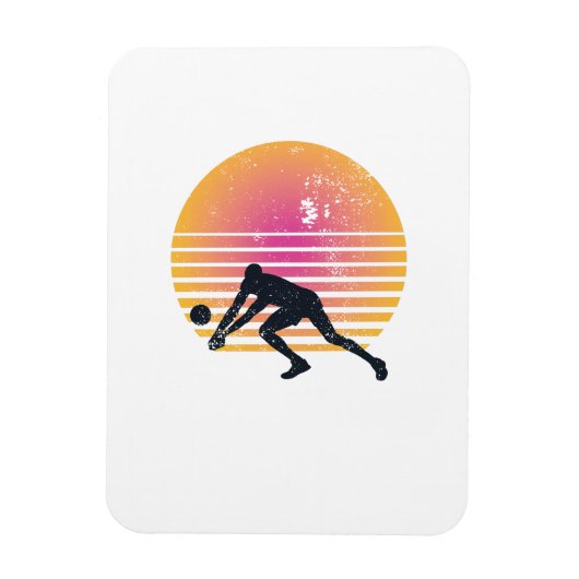 Volleyball Player Volleyball Magneet (Verticaal)