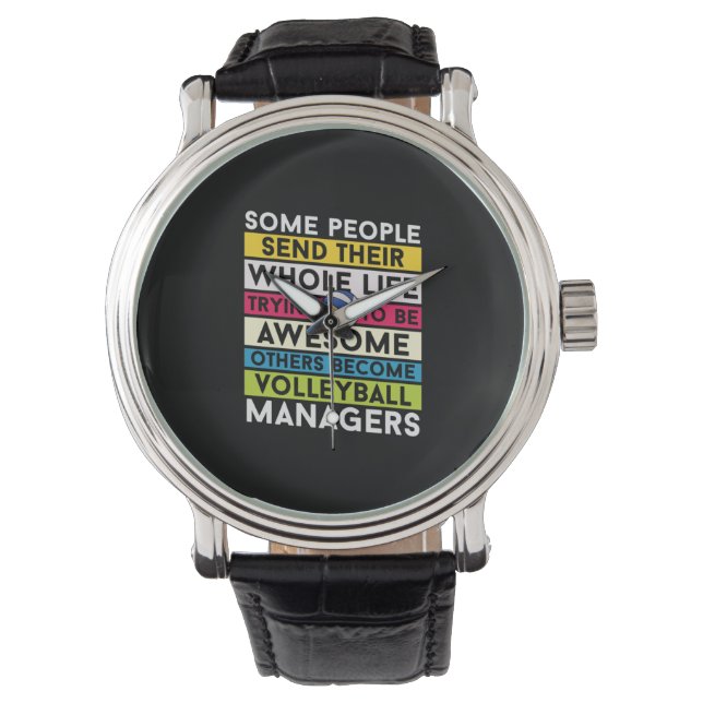 Volleyball Player | Volleyball Managers Horloge (Voorkant)