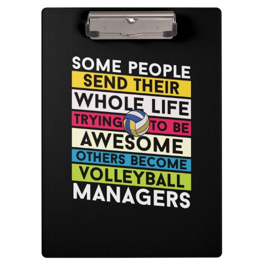 Volleyball Player | Volleyball Managers Klembord (Voorkant)