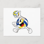 Volleyball player with Volleyball Briefkaart (Voorkant)