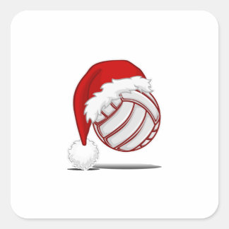 Volleyball players Fans Xmas outfit fun Christmas Vierkante Sticker