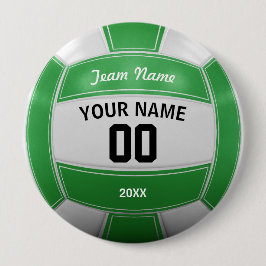 Volleyball Player's Name Year Team Green Ronde Button 4,0 Cm