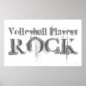 Volleyball Players Rock Poster (Voorkant)