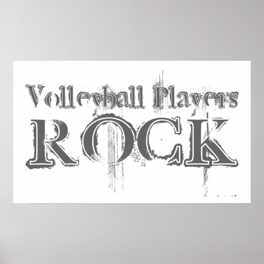 Volleyball Players Rock Poster (Voorkant)