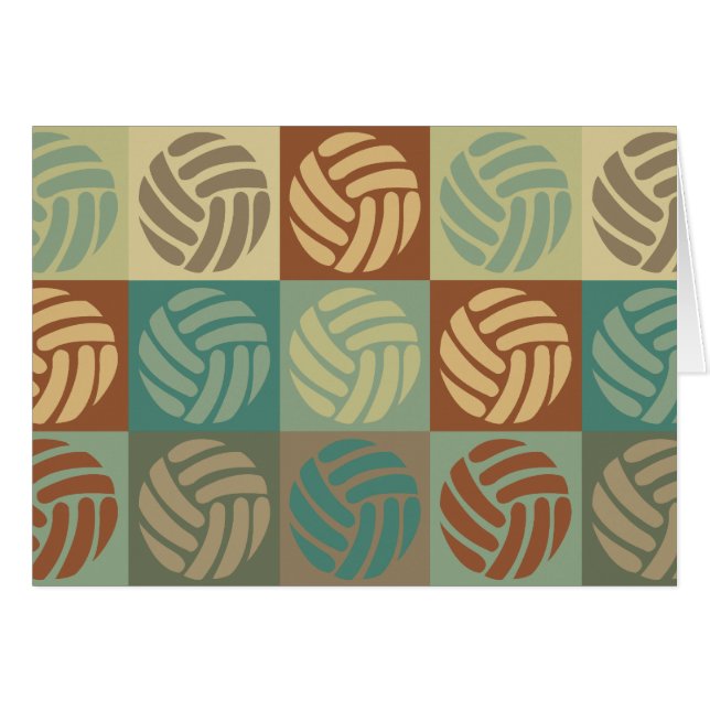 Volleyball Pop Art (Voorkant Horizontaal)
