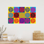 Volleyball Pop Art Poster (Keuken)
